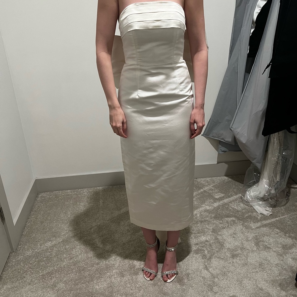 Alexia Maria Margaret Bow Silk Dress - Picture 3 of 6